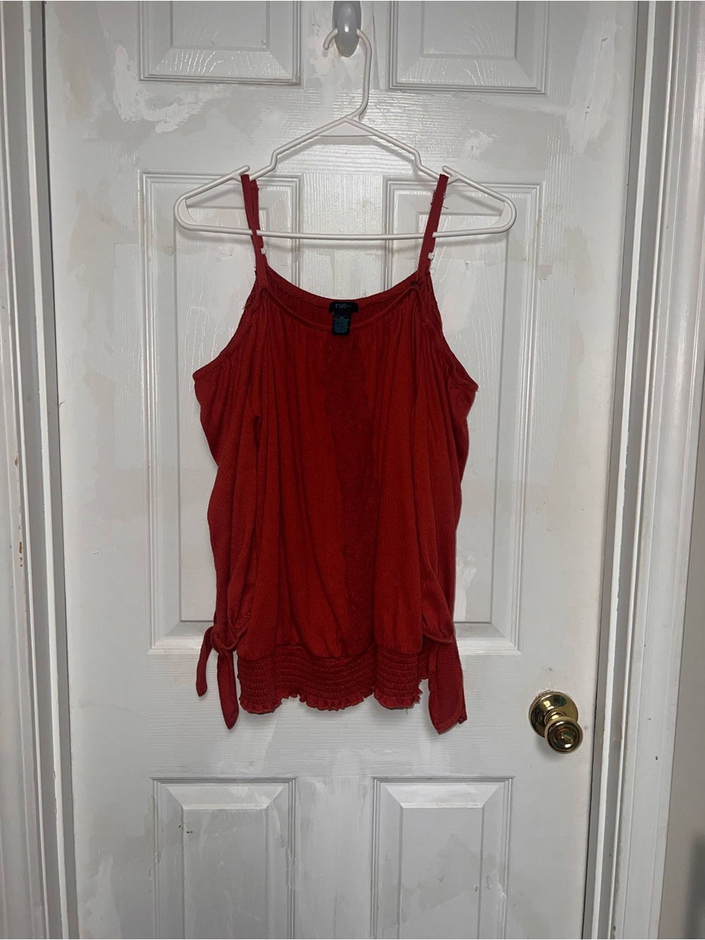 Rue21 Women's Deep Red Sleeveless Tie-Hem Tank